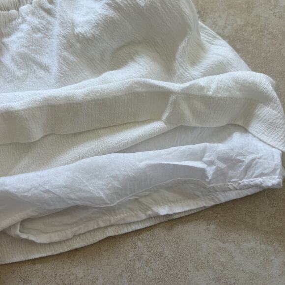 Showpo White Tassel Drawstring Lined Shorts Size 4 - Picture 4 of 6